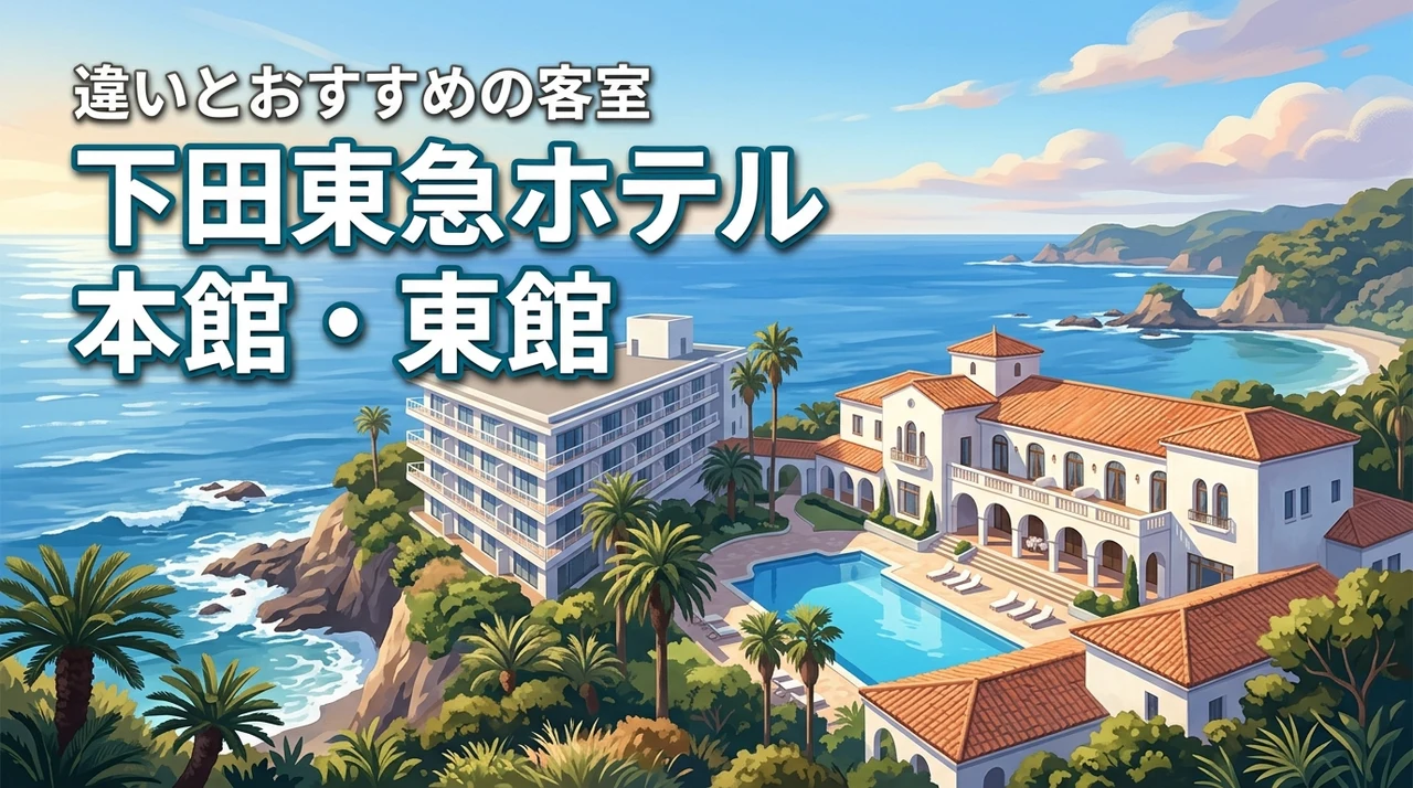 【失敗しない部屋選び】下田東急ホテルの本館と東館の違いは？おすすめの客室も紹介